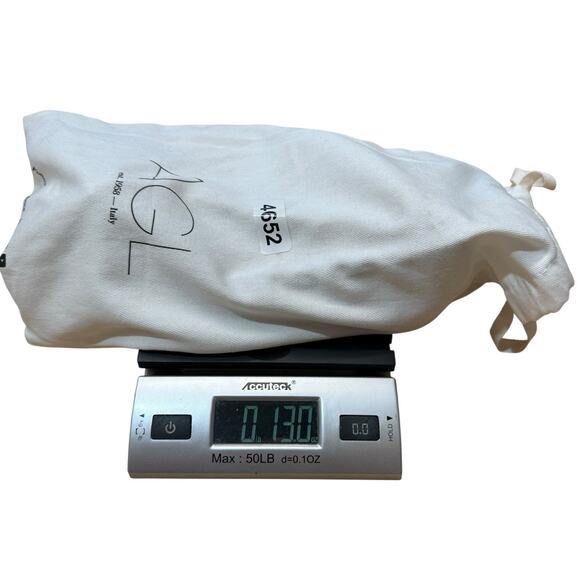 New AGL Silver Metallic Leather Round Toe Ballet Flats‎ Shoes Size 39.5 - Picture 11 of 11